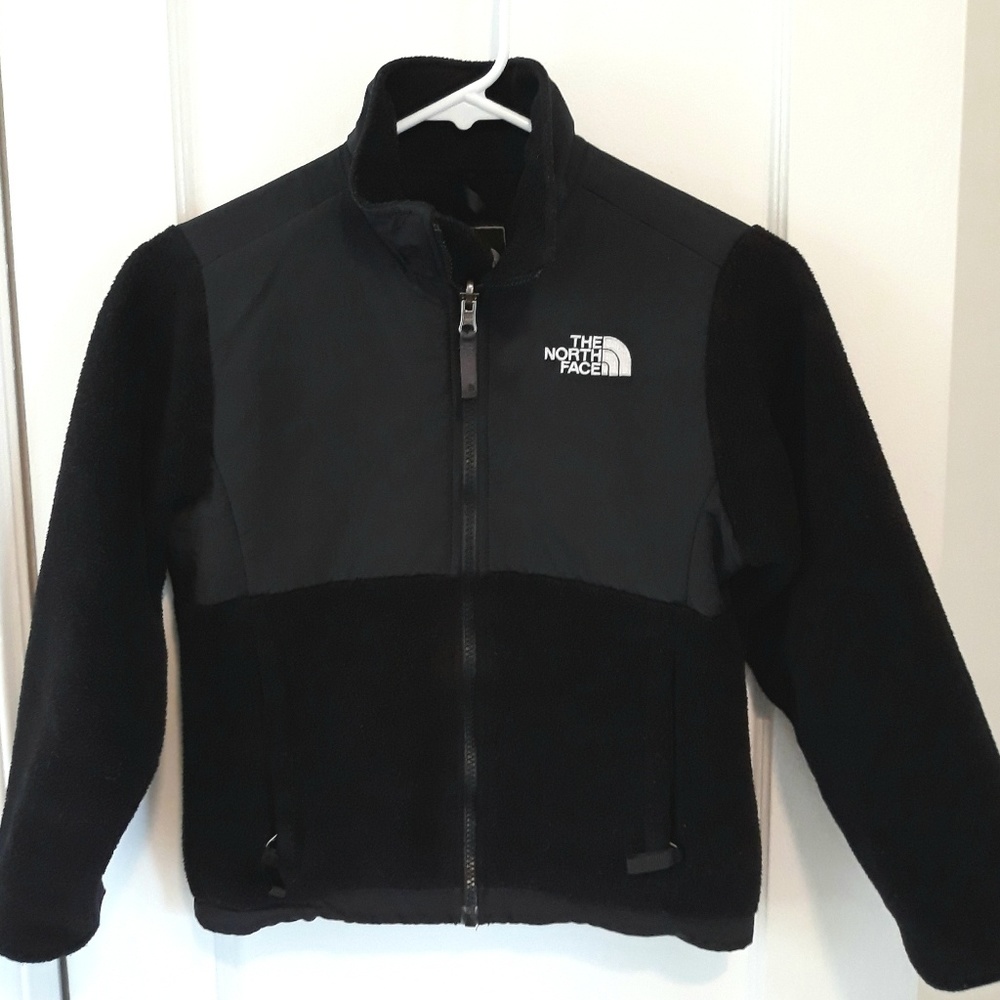North Face Fleece Black Jacket size Small 7/8